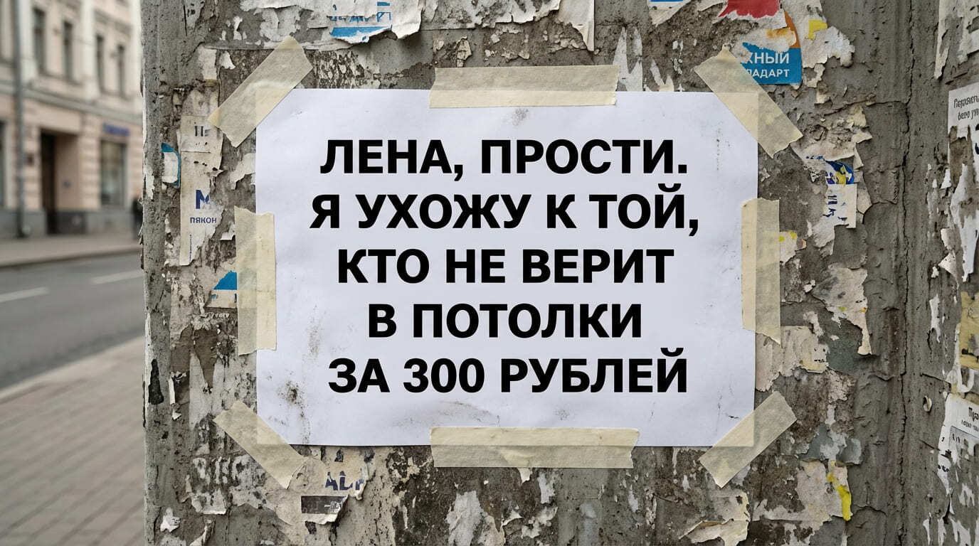 На сайте — 300 ₽, в смете — 1500 ₽. Почему цены на натяжные потолки так отличаются?